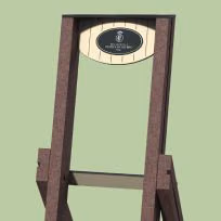 Detalhe de render de bag stand Palmer da Floema Golf