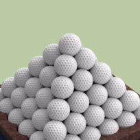 Detalhe de render de pirâmide de bolas Royal da Floema Golf